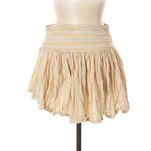 French Connection striped cotton fit and flare mini skirt, 10